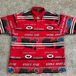 🔴 Wu-Wear Shirt Size 2XL Vtg Wu-Tang Button Down Rza Vintage Still New Rza Gza